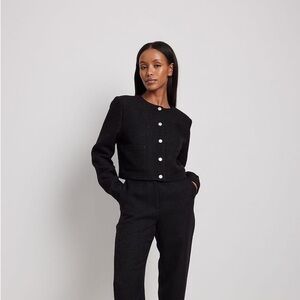 NA-KD Tweed Short Jacket Blazer | XS